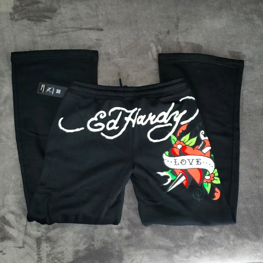 Ed Hardy Love Heart Tatti Inspired Sweatpants - Picture 3 of 6